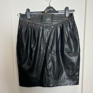 Anne Fontaine Faux Leather Skirt